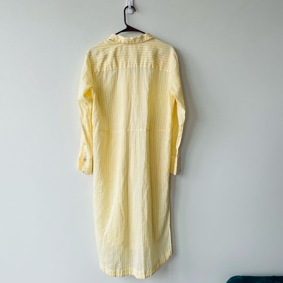♻️ FREE PEOPLE Faded in the Morning Linen Button Down Shirt Dress - Picture 12 of 14